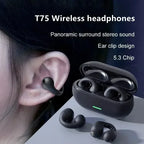 Écouteurs T75 à Conduction Osseuse Bluetooth 5.3 – Sportifs