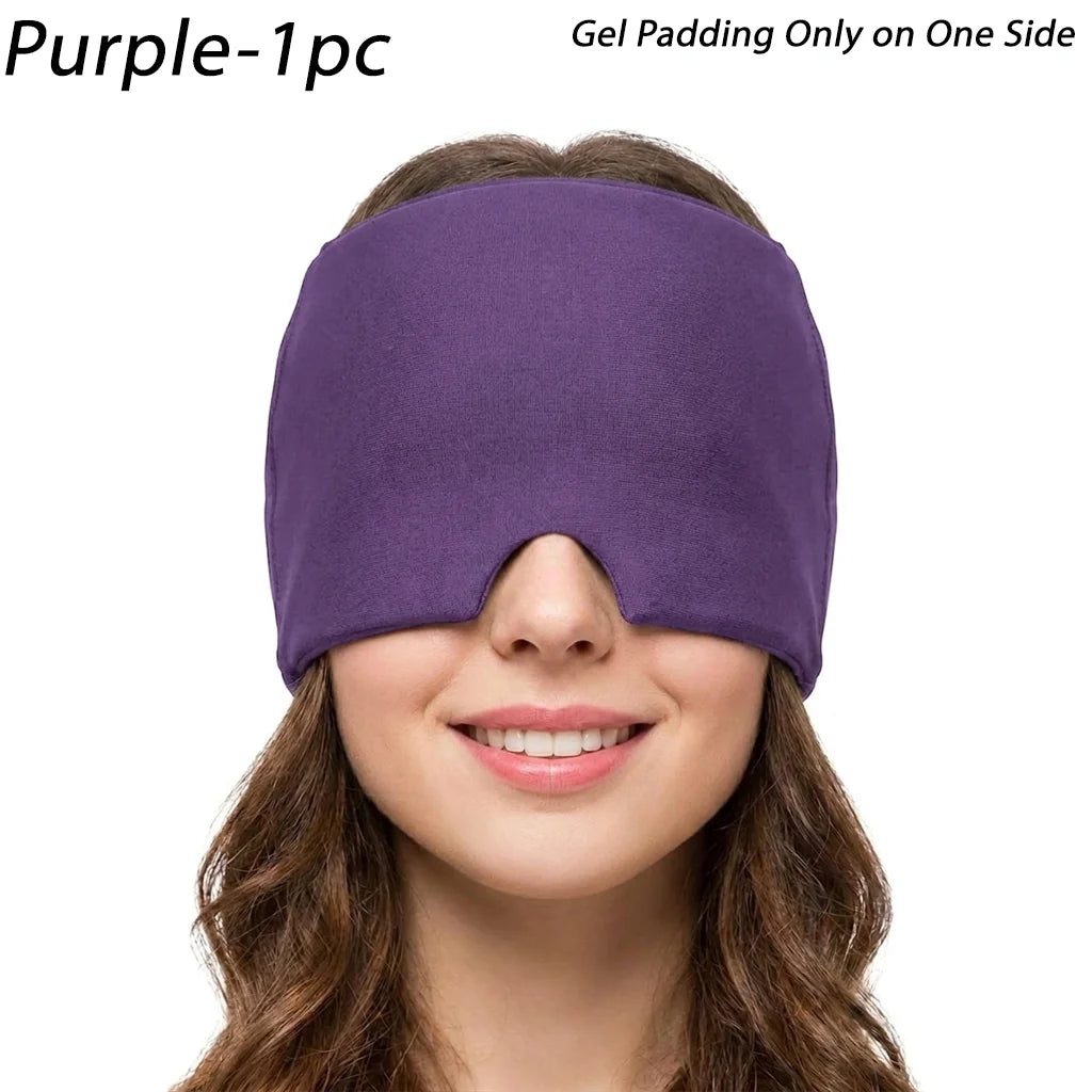 Gorro de Gel Frío Para Alivio de Migraña Máscara de Ojos