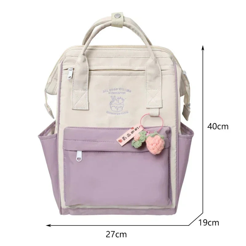 Mochila Kawaii Estilo Japonés Impermeable Juveniles Escolar Multiuso