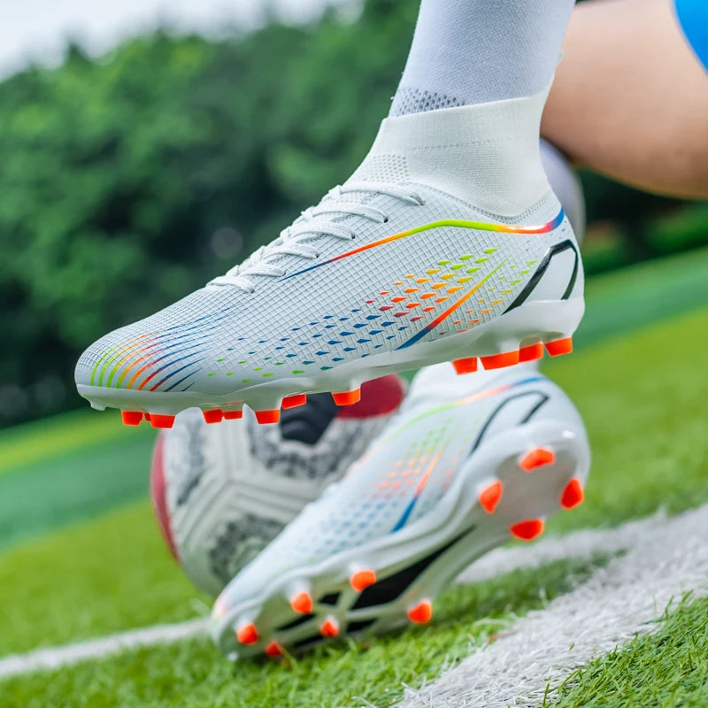 Zapatos Fútbol Hombre X2308 Blancos TF/FG Profesionales