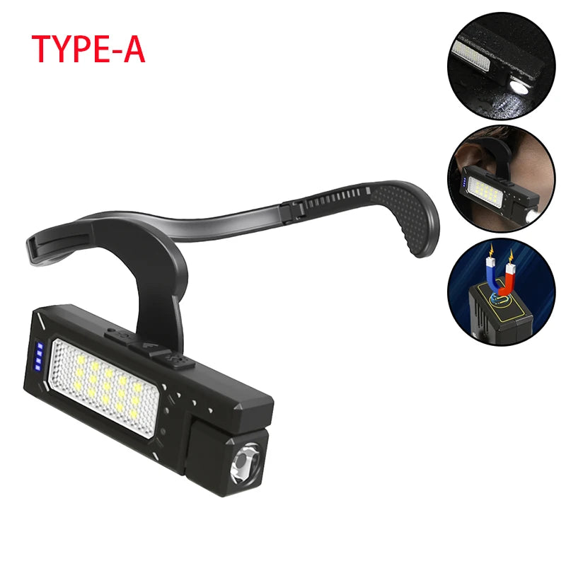 Linterna Frontal LED 1000 Lúmenes con Sensor de Movimiento