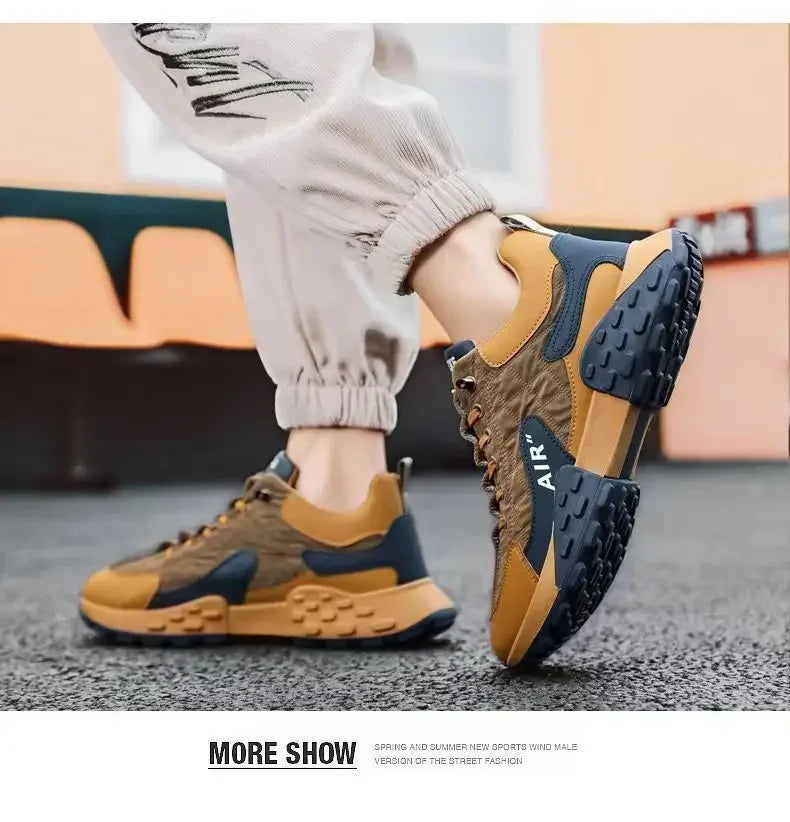 Men's Non-Slip Chunky Sole Trainers