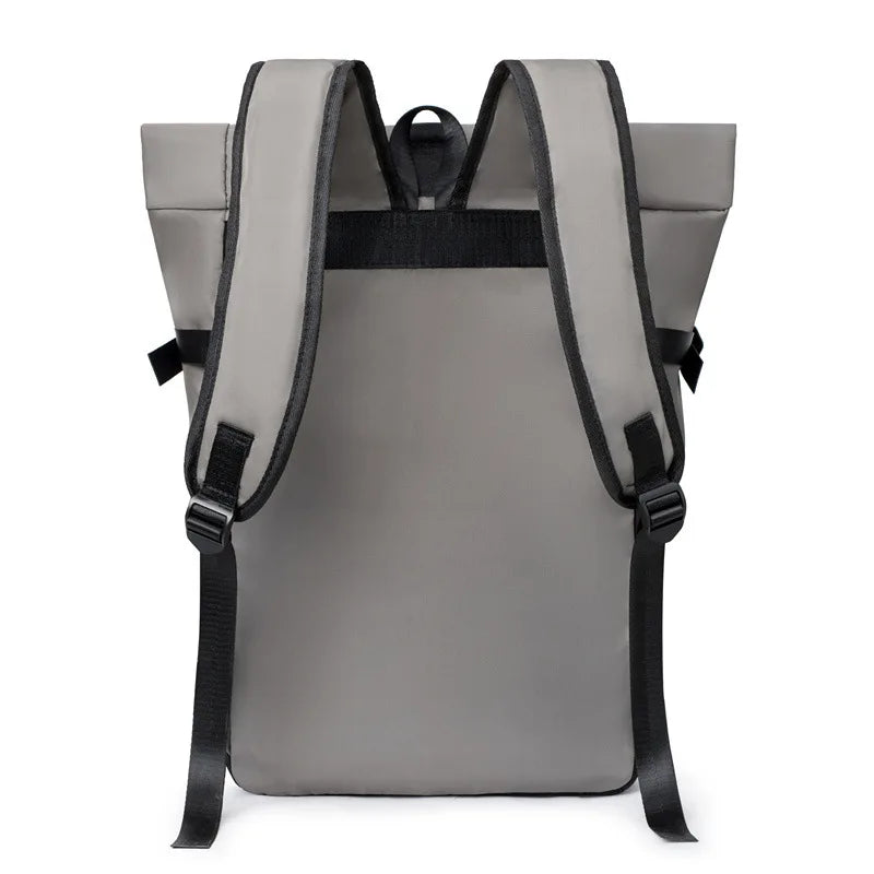 Mochila Roll-Top Unisex Casual Minimalista