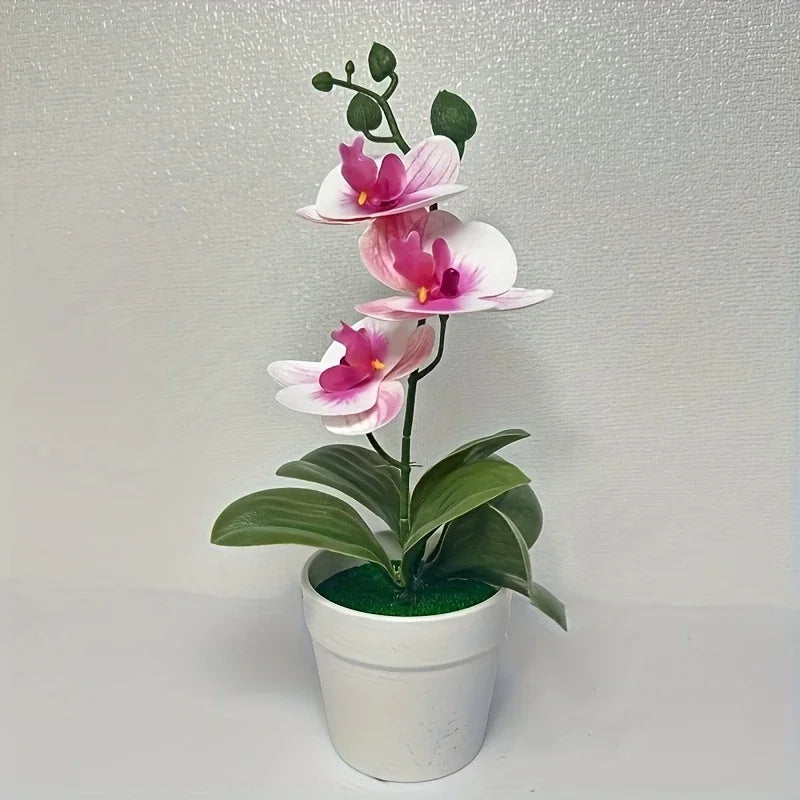Orquídea Artificial Decoración para Hogar y Oficina