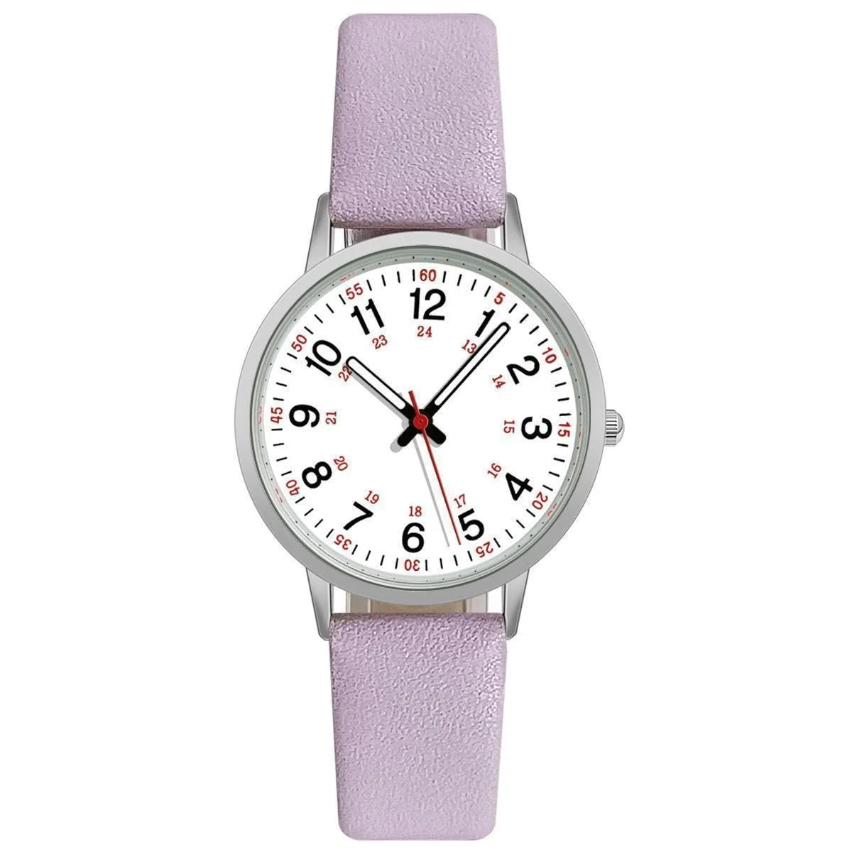 Reloj Luminoso Casual con Correa de Cuero para Mujer