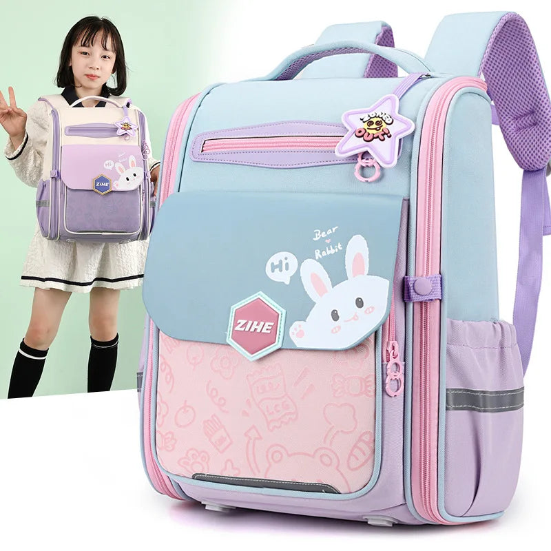 Mochila Escolar Para Niñas Impermeable Gran Capacidad