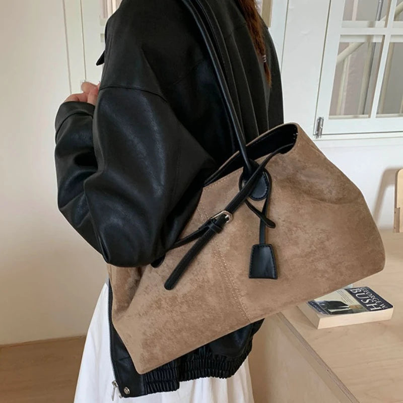Bolso de Hombro de Cuero PU Para Mujer 2026 Retro