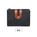 Women's PU Leather Short Wallet with Large Capacity and Card Holder