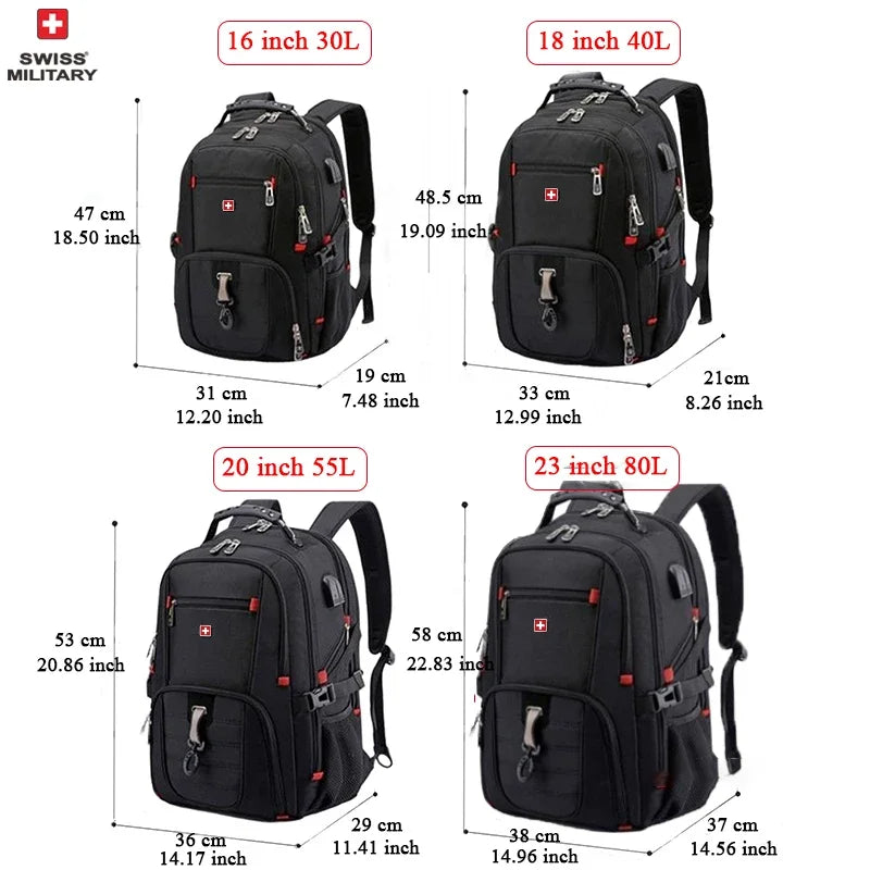 Mochila Impermeable para Laptop 15.6/17" Gran Capacidad