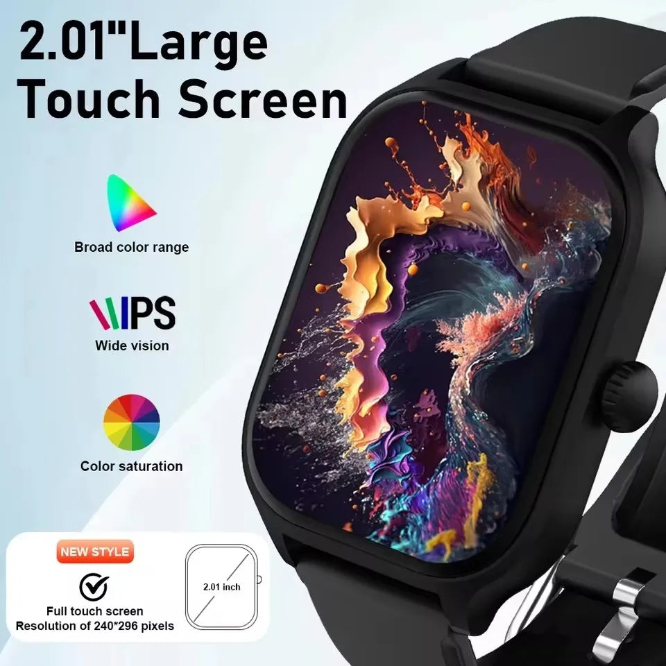 Smartwatch Hombre Mujer Pantalla Táctil Frecuencia Cardíaca