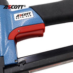 Pistola Grapadora Ascott Neumática 21Ga 8016-429 Nariz Larga 12.8mm Hilo Fino Para Tapicería y Carpintería