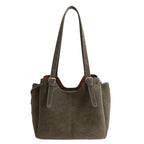 Sac fourre-tout en daim pour femme Rétro Minimaliste
