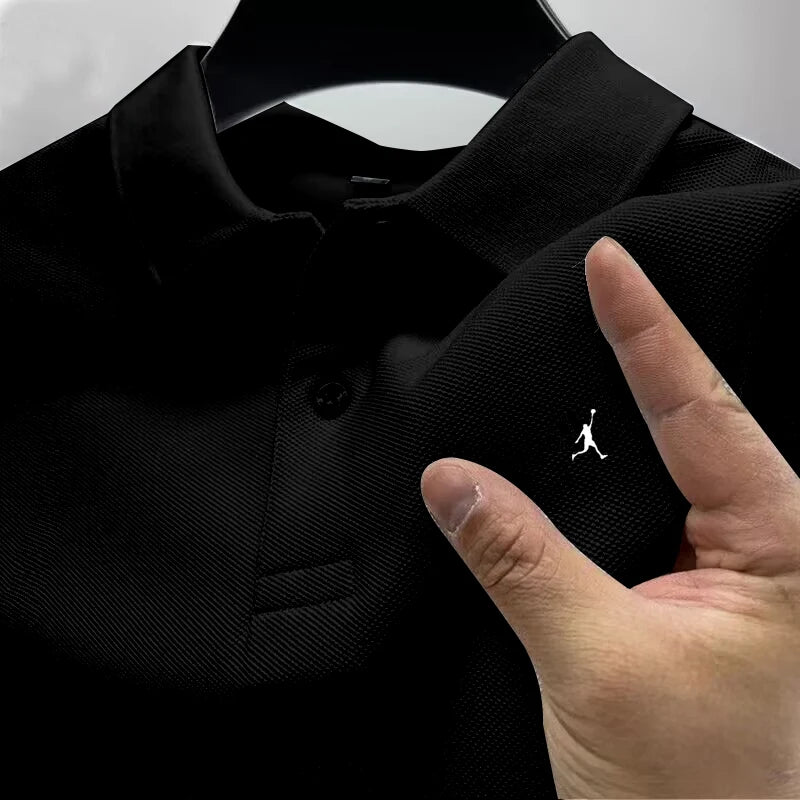 Polo Manga Corta con Cuello Casual y Negocios