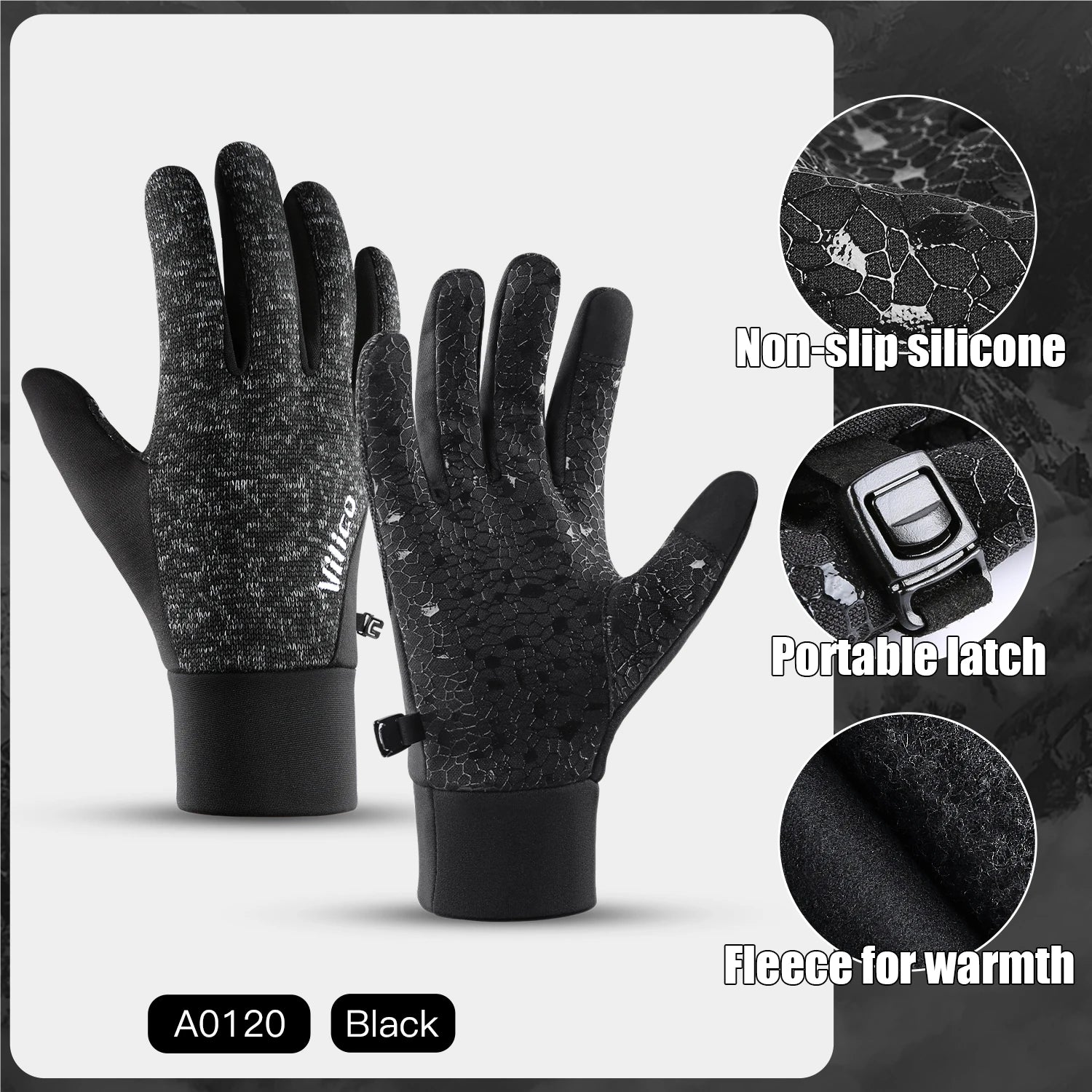 Guantes de Ciclismo Térmicos Para Pantalla Táctil